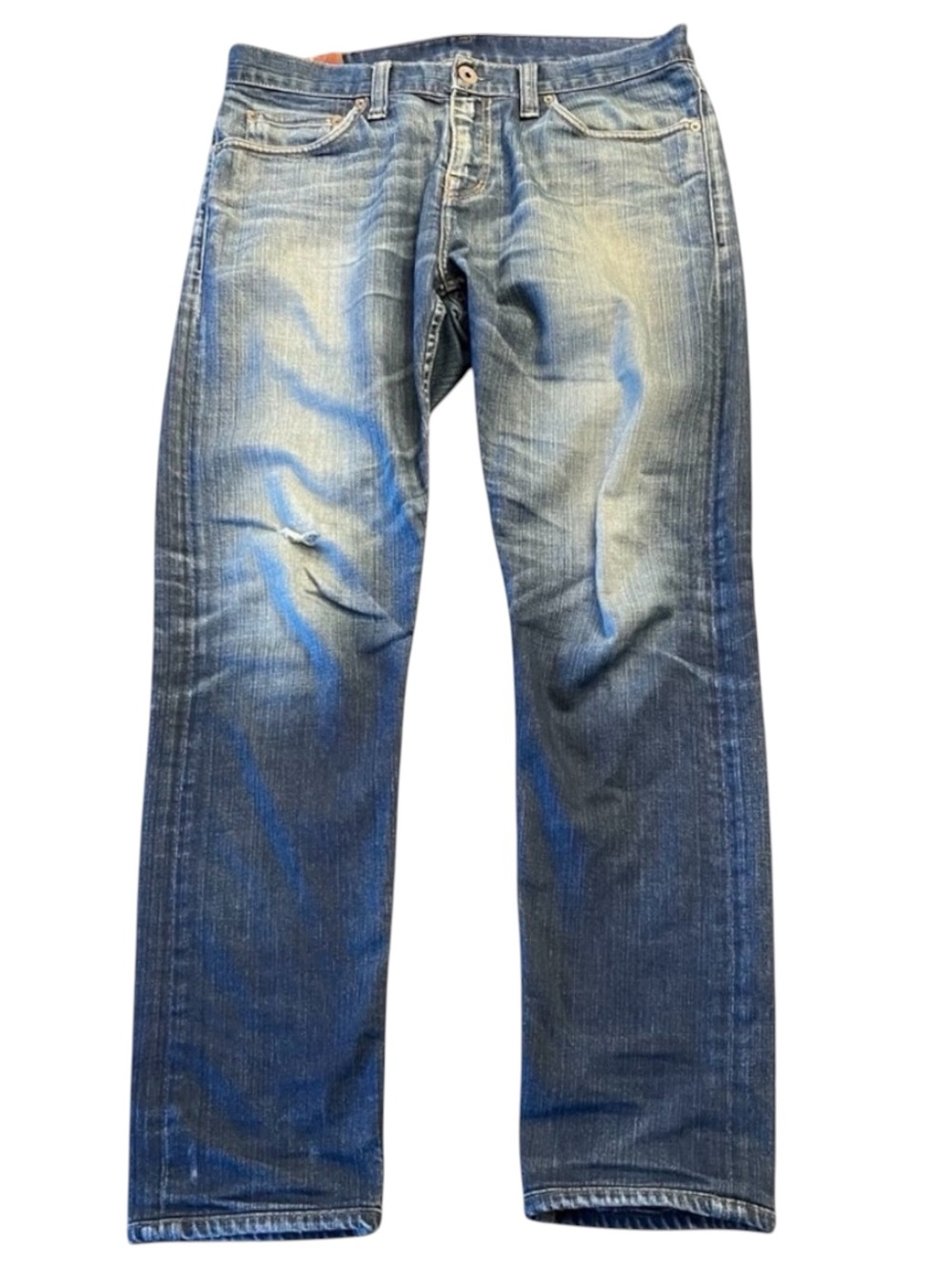 J Brand Distressed Whiskering Flynn Slim Skinny Straight Jeans (34x30)